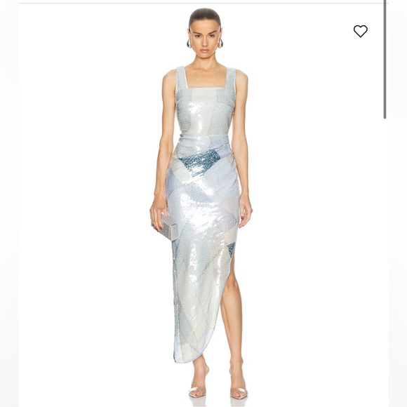 cult gaia blue sequin dress BEBE DRESS